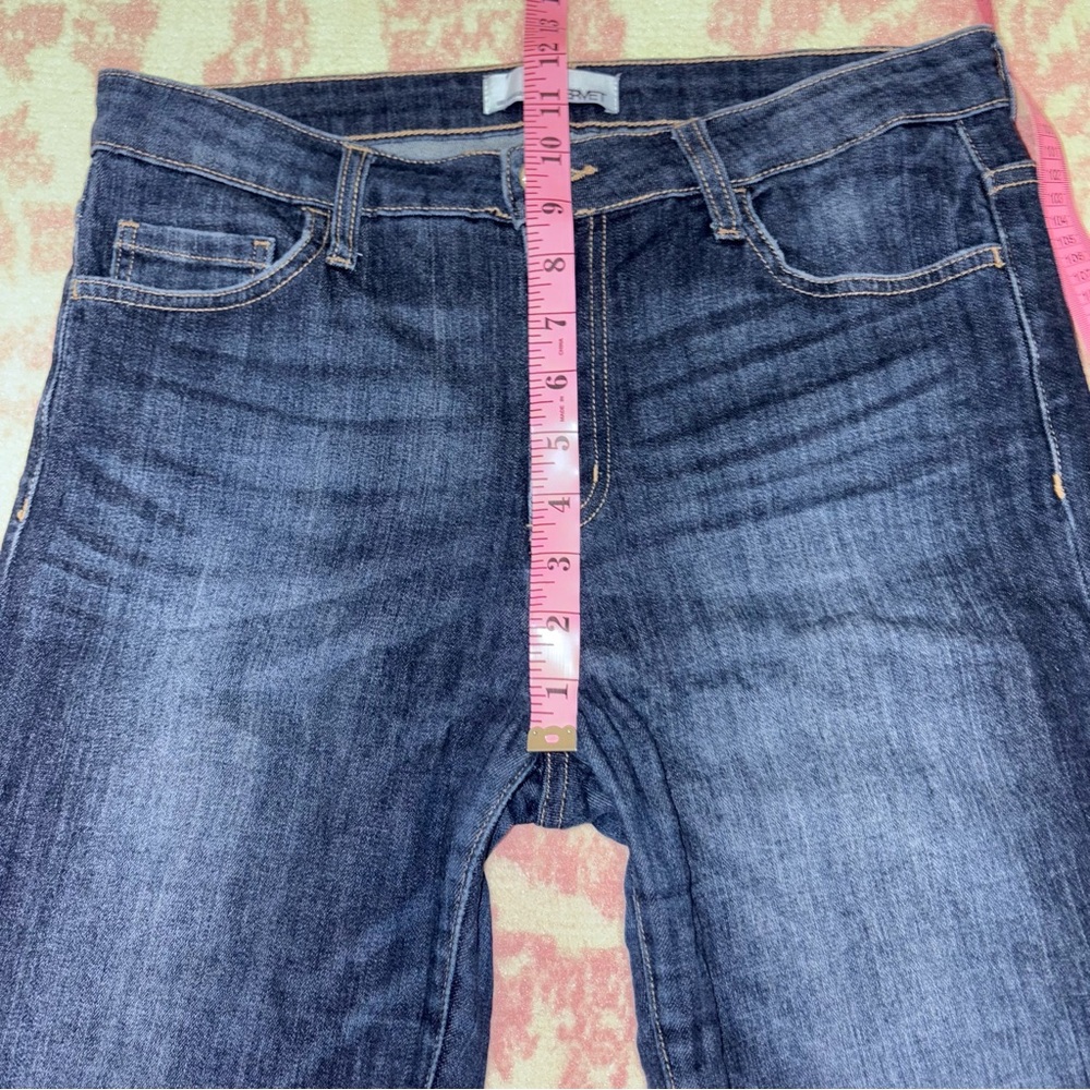 VERVET BY FLYING MONKEY Dark Blue High-Rise Skinny Jeans Women’s 30 - Picture 4 of 9